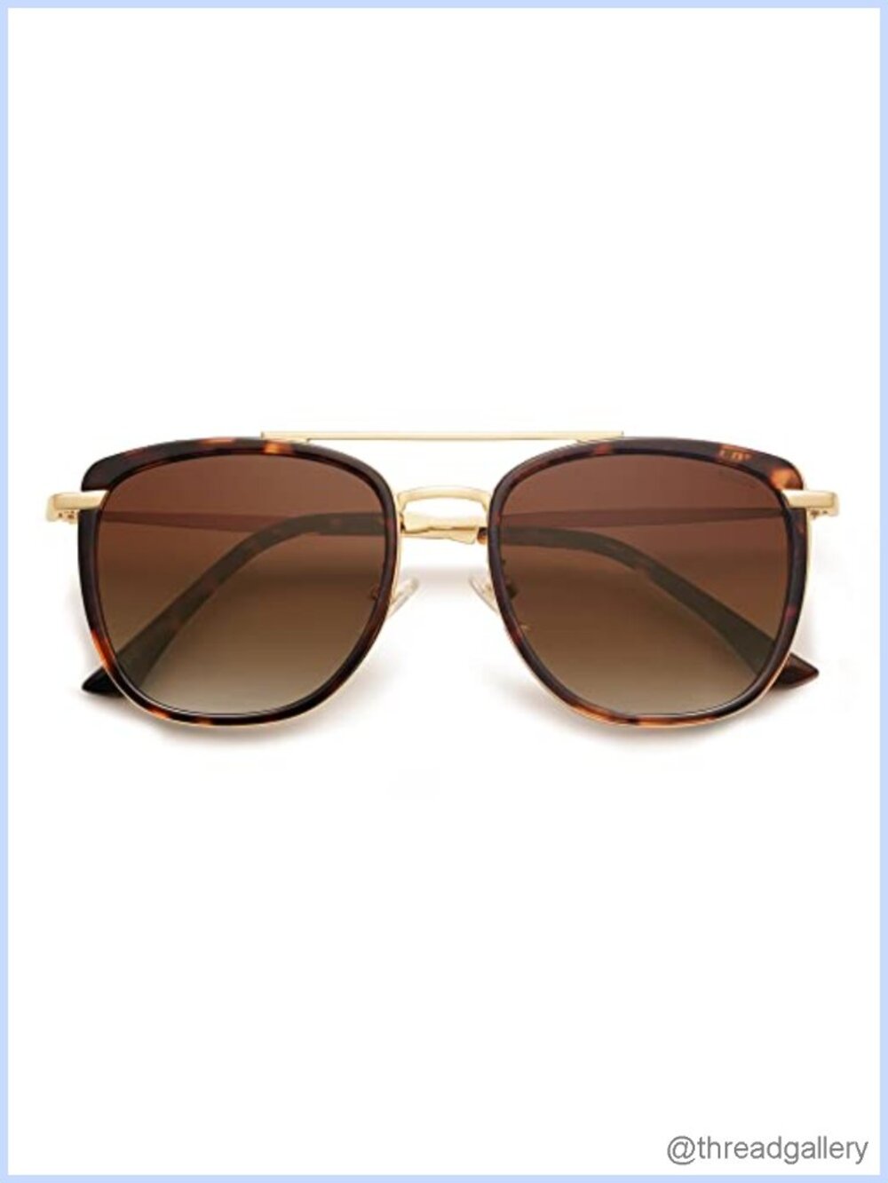 Retro Aviator Square Polarized Sunglasses UV400 Unisex